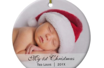 Baby’s First Christmas Photo Ornament