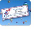Give a gift certificate for a Hot Air Balloon Ride