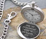 Herrington Engraved Silver Pocket Watch