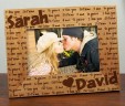 I Love You Personalized Wood Picture Frame