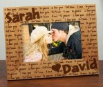 I Love You Personalized Wood Picture Frame