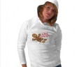 Ladies Gingerbreadman Hoodie T-Shirts