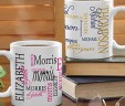 11 or 15 oz Signature Style Personalized Coffee Mug