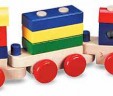 Stacking Wooden Train Toddler Toy