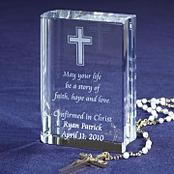 Glass Religious Cross Gift