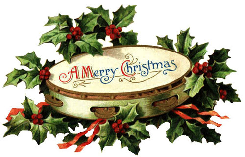 Vintage Christmas Jingle Bells Clipart