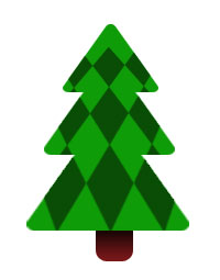 Christmas Tree - Checkered Green