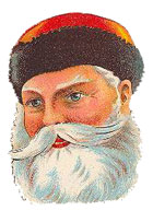 Vintage - Santa Claus portrait red hat