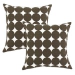 Dotscape Brown Pillows, Set of Two