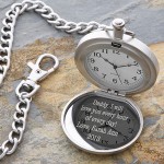 Engraved Silver Pocket Watch