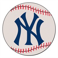New York Yankees Baseball Shaped Rug