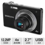 Samsung Digital Camera 2.7 inch LCD, Black