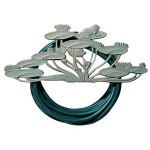 Verdigris Frog Garden Hose Holder