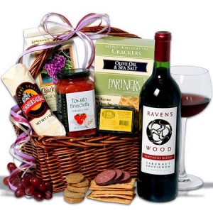 Ravenswood Red Wine Gift Basket by Gourmet Gift Baskets.com