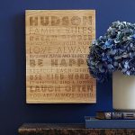 Family Rules Wooden Wall Art