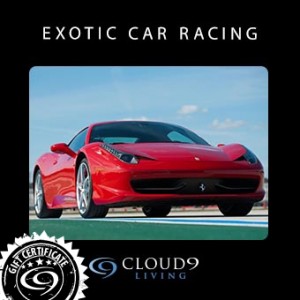 Exotic car gift certificate