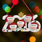 2016 Family Holiday Personalized Ornament
