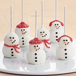 Handmade Snowmen Brownie Pops