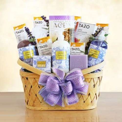 Lavender Bath and Body Basket