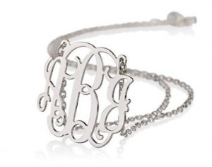 Sterling Silver Monogram Necklace