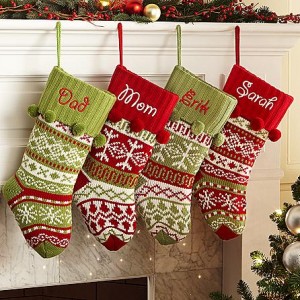 Knit-Argyle-Snowflake-Personalized-Stockings