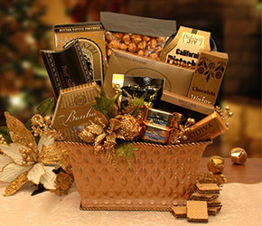 Golden Gatherings Holiday Gift Basket