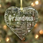 Grandma's Heart Word-Art Ornament #8780714H