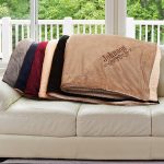 Embroidered Sherpa Blanket# E9610184X