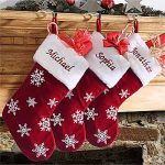 Classic Red Velvet Personalized Stockings