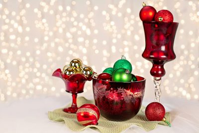 retro Christmas decorations arrangements