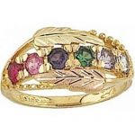 Black Hills Gold Mother's Ring - 2 To 6 Stones