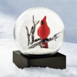 Holiday Gift Singing Cardinal Snow Globe
