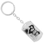 Personalized Stainless-Steel Photo Dog Tag Keychain