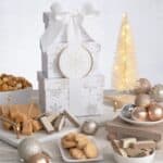 Winter Wonderland Cookies & Popcorn Gift Tower