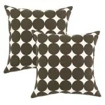 Dotscape Brown Pillows, Set of Two