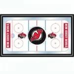 New Jersey Devils Hockey Bar Mirror