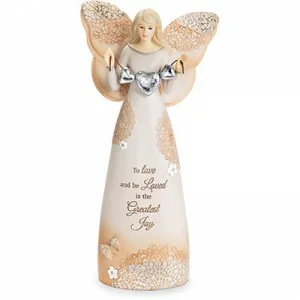 Love - 7.5" Angel Holding Hearts