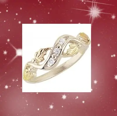 Black Hills Gold-Silver Ring