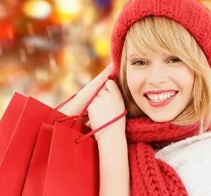 happiness, winter holidays, christmas and people concept - smili