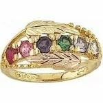 Black Hills Gold Mother's Ring - 2 To 6 Stones